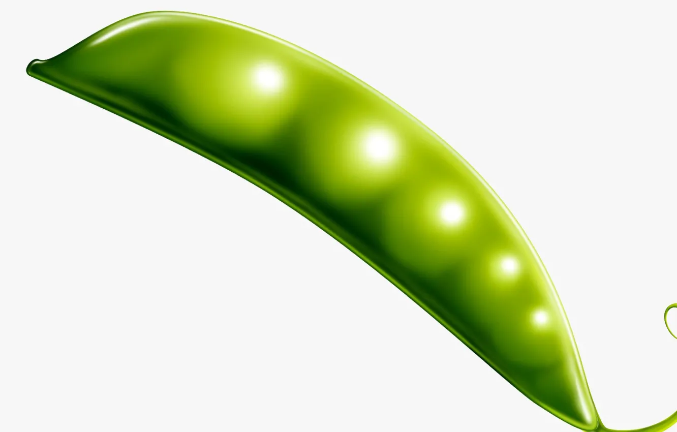 Photo wallpaper green, peas, pod