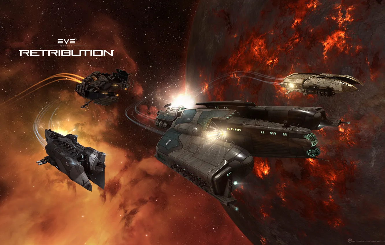 Photo wallpaper space, fiction, eve