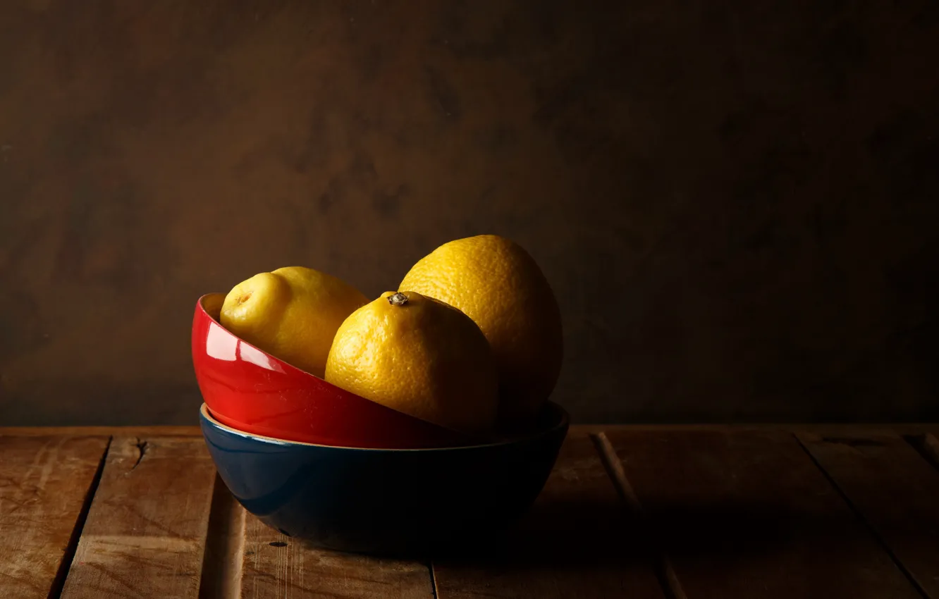 Photo wallpaper lemon, still life, lemons