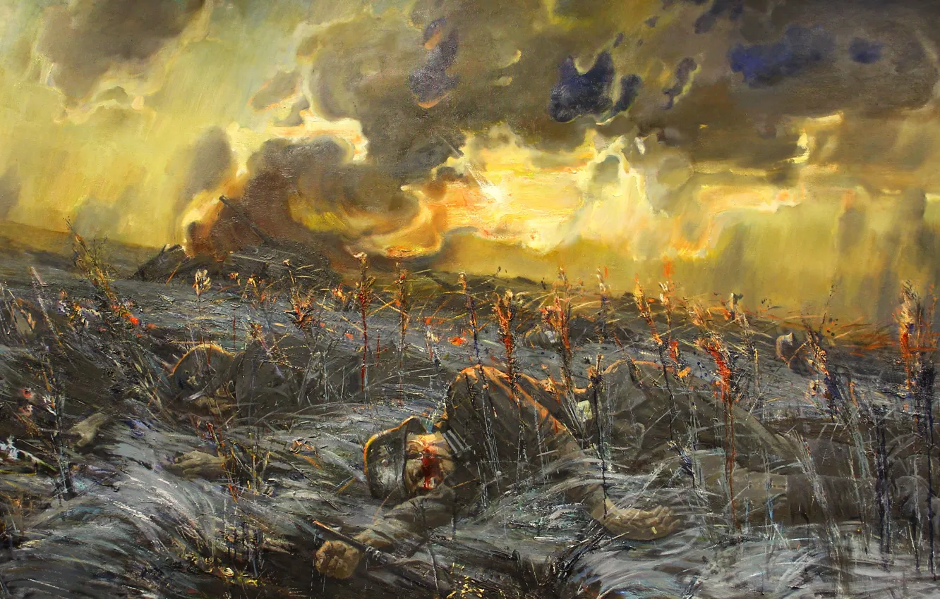 Photo wallpaper Grass, War, Picture, Corpses, WWII, The Germans, The Second World War, The great Patriotic war
