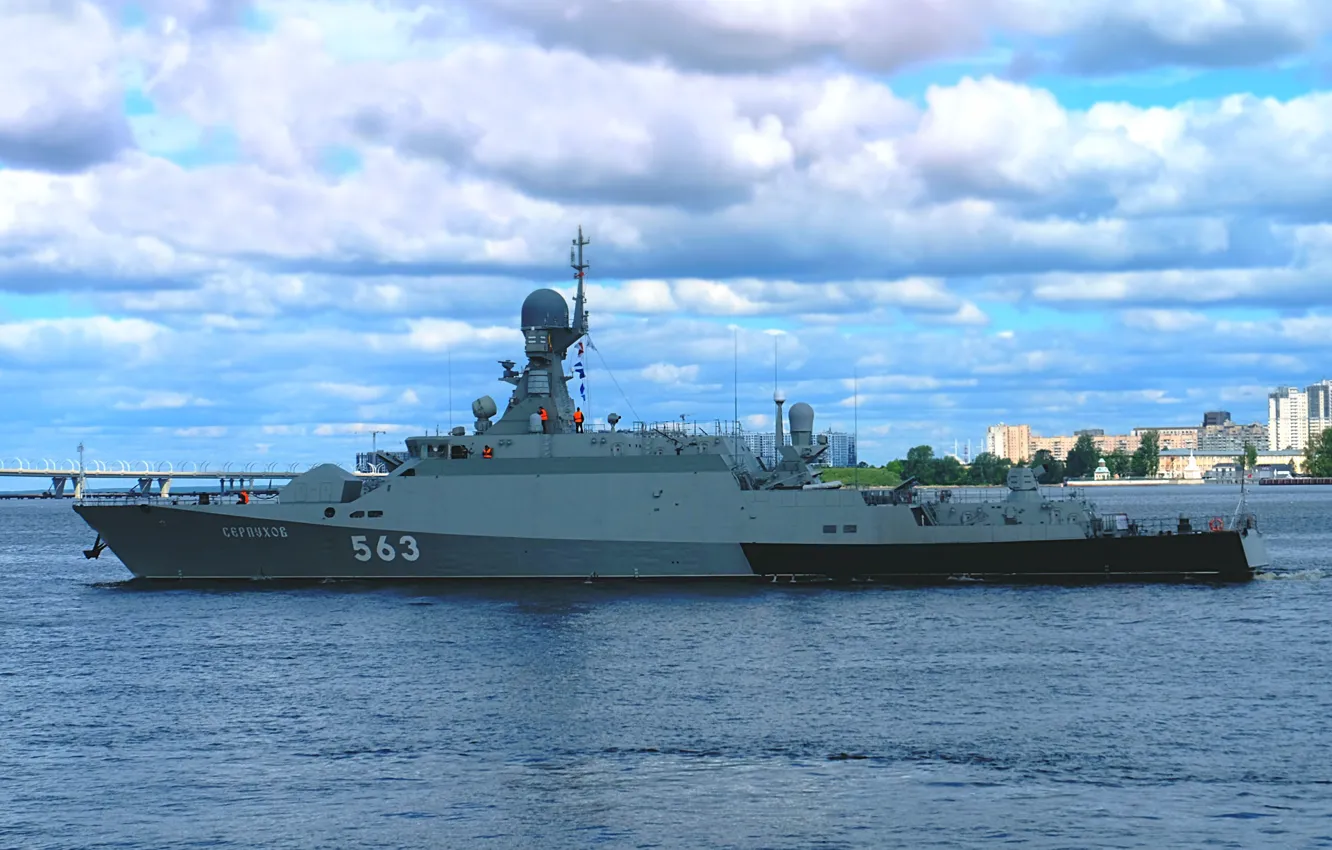 Photo wallpaper Serpukhov, ship, cipher Buyan, small, rocket