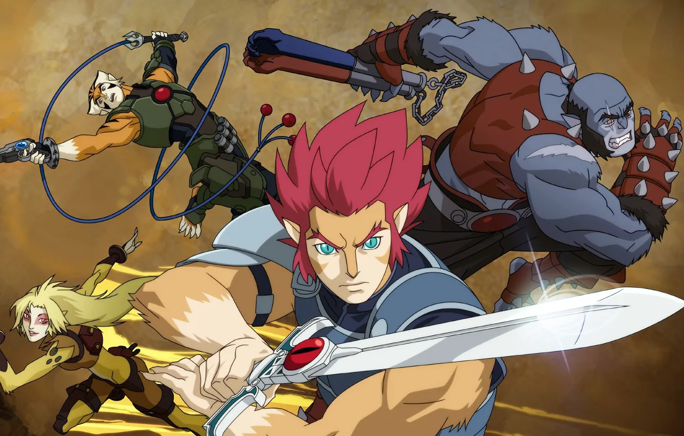Photo wallpaper cartoon, blade, lion, Panthro, Earle Hyman, Larry Kenney, Tygra, Lynne Lipton