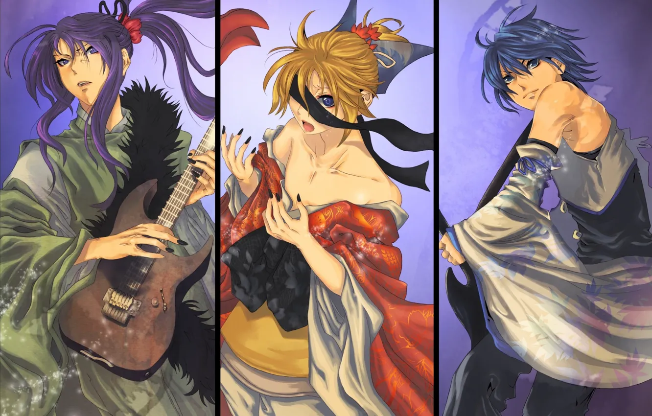 Photo wallpaper collage, Vocaloid, Vocaloid, characters