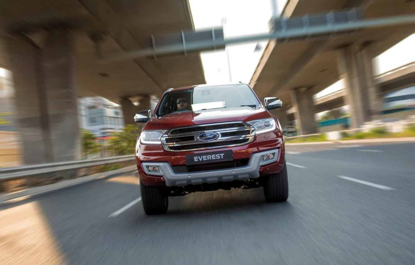 Photo wallpaper Ford, interchange, Everest, Limited, 4WD, 2015