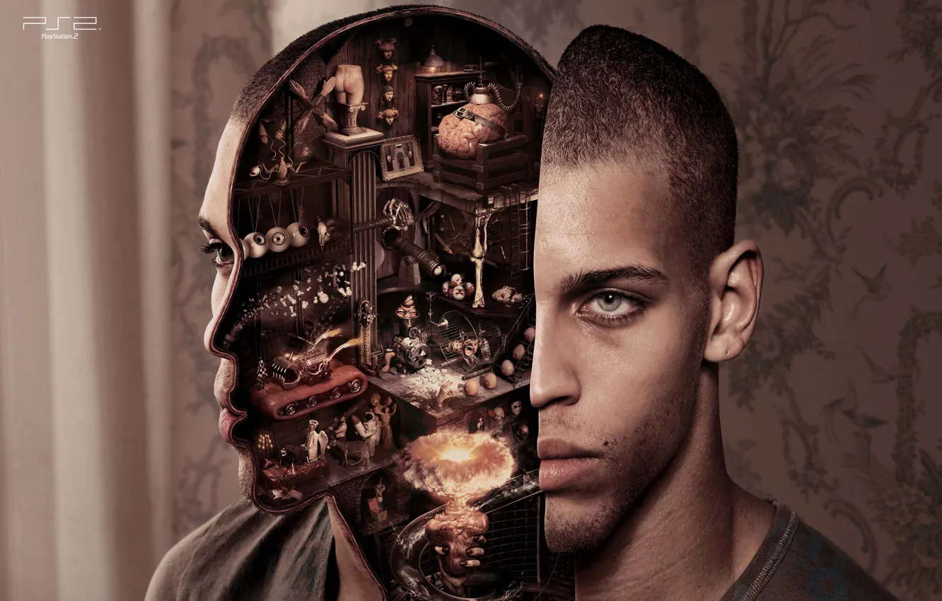 Photo wallpaper head, the cut, psp2