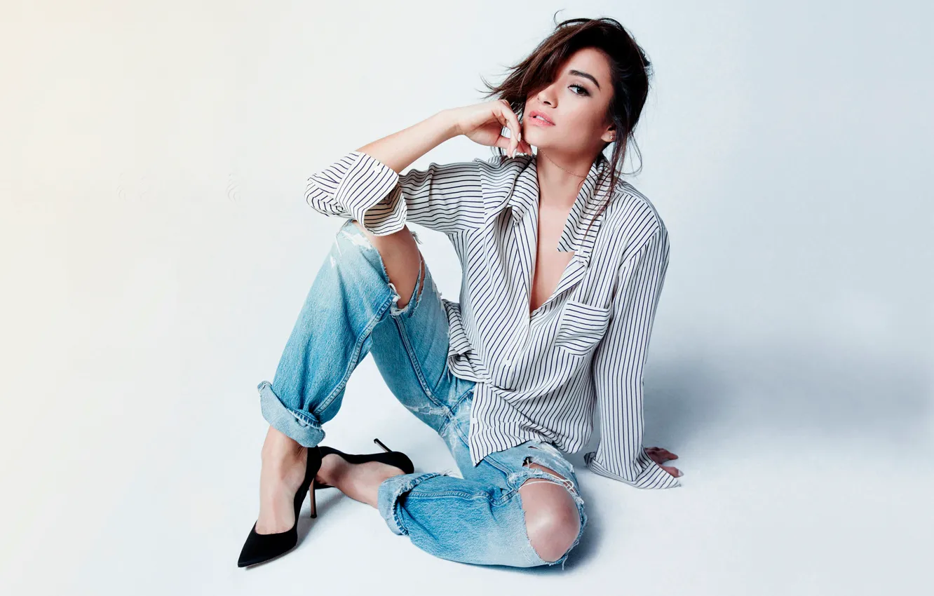 Photo wallpaper photoshoot, Shay Mitchell, Yahoo Style, Shay Mitchell