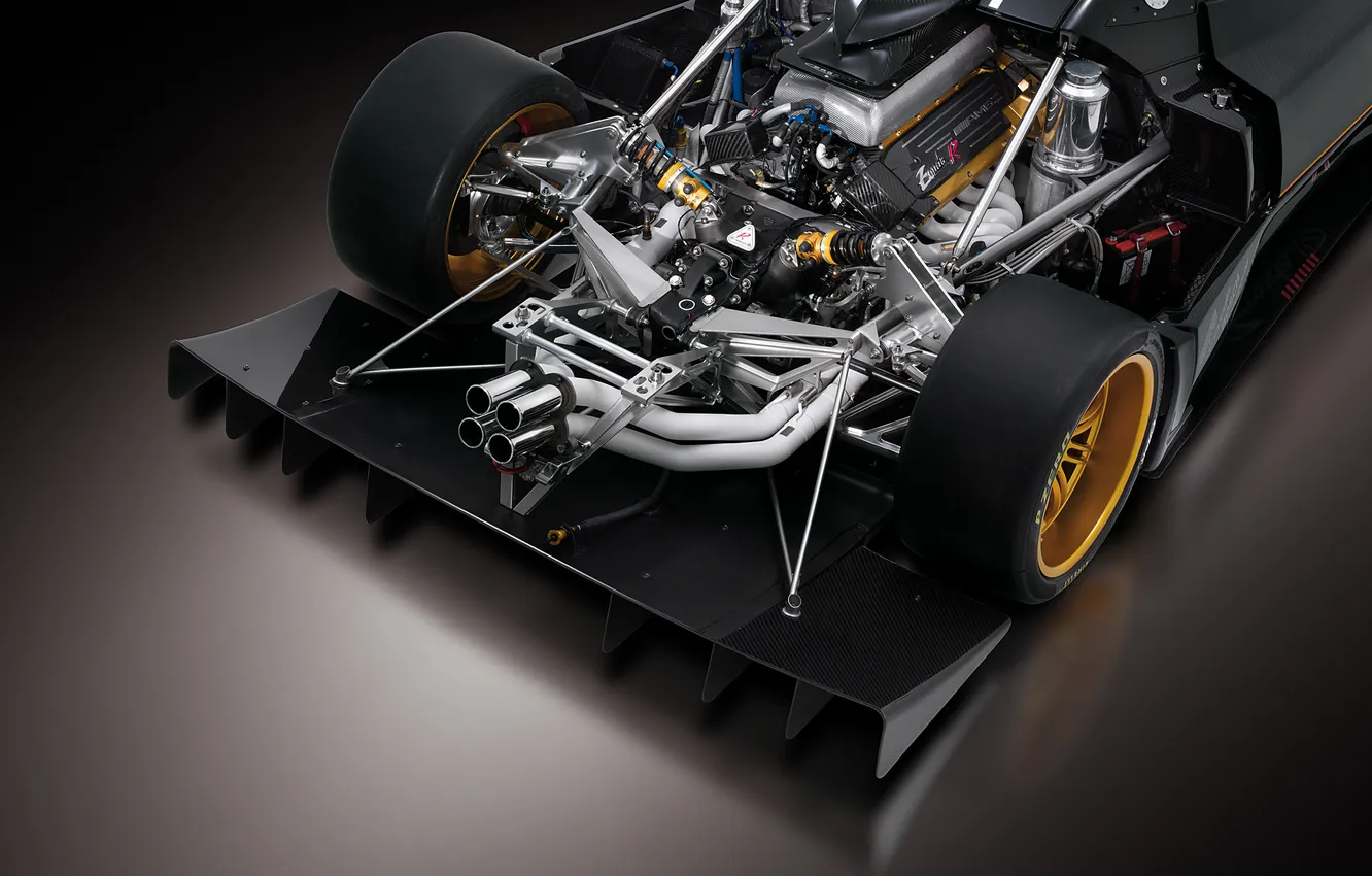 Photo wallpaper Pagani, engine, Zonda