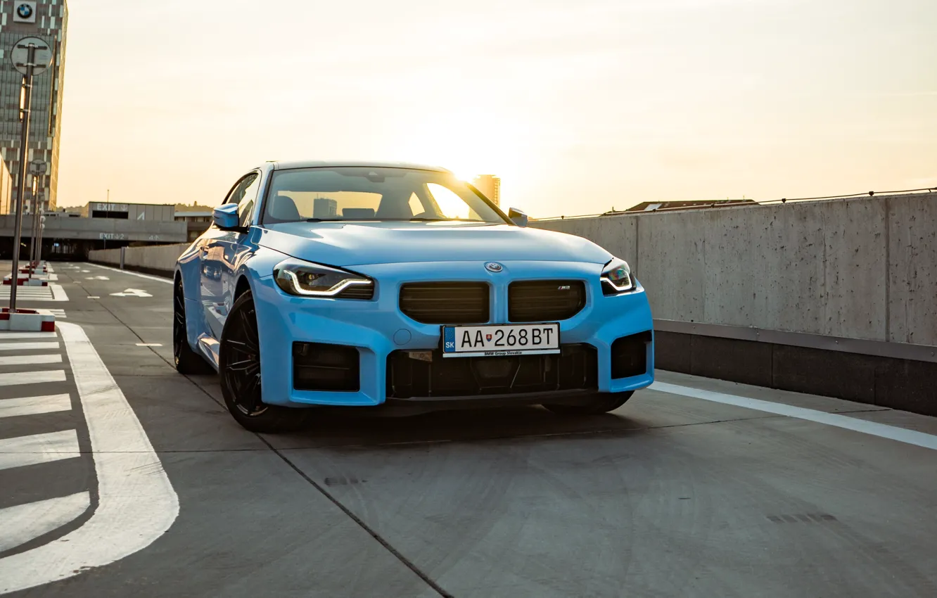 Photo wallpaper BMW, front, M2, G87, 🤢, BMW M2 AT