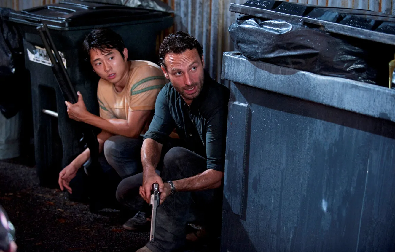 Photo wallpaper background, zombies, actor, zombie, the series, serial, The Walking Dead, Rick Grimes