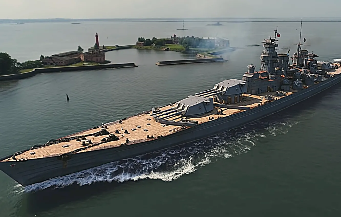 Photo wallpaper prototype, battleship, the Soviet Union