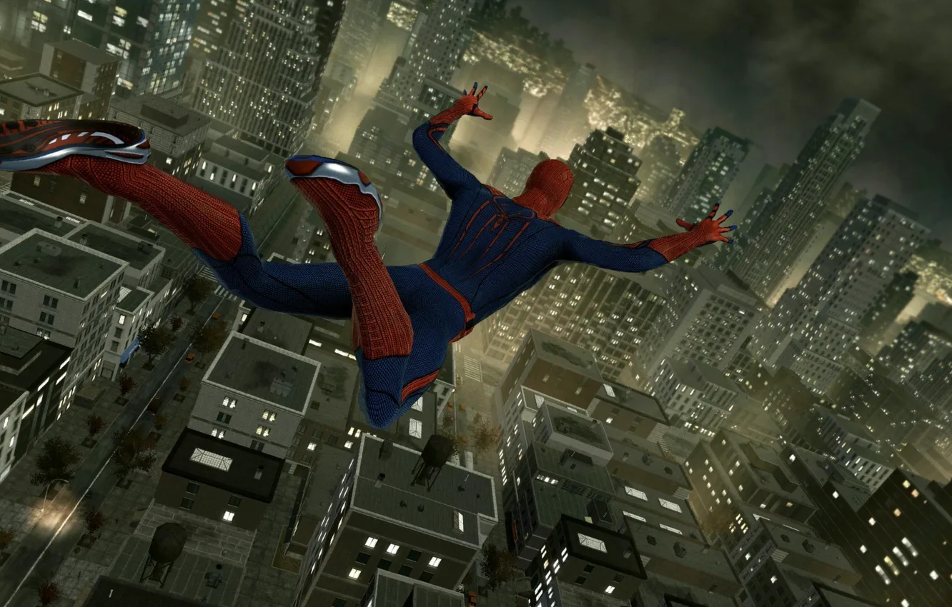 Photo wallpaper city, game, 2012, the amazing spider man