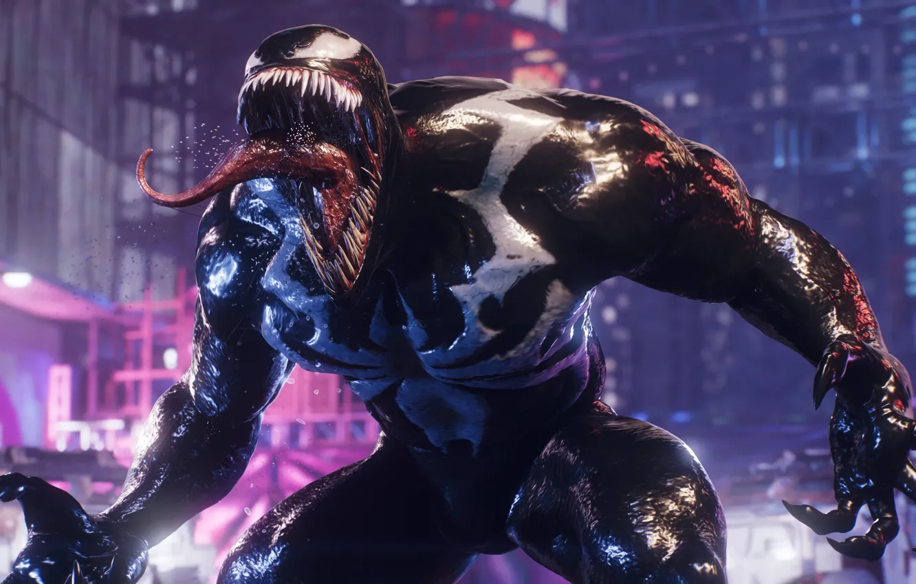 Photo wallpaper spider-man, game, venom, marvels
