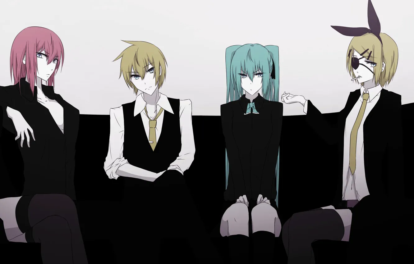 Photo wallpaper girl, anime, art, guy, vocaloid, Vocaloid, characters