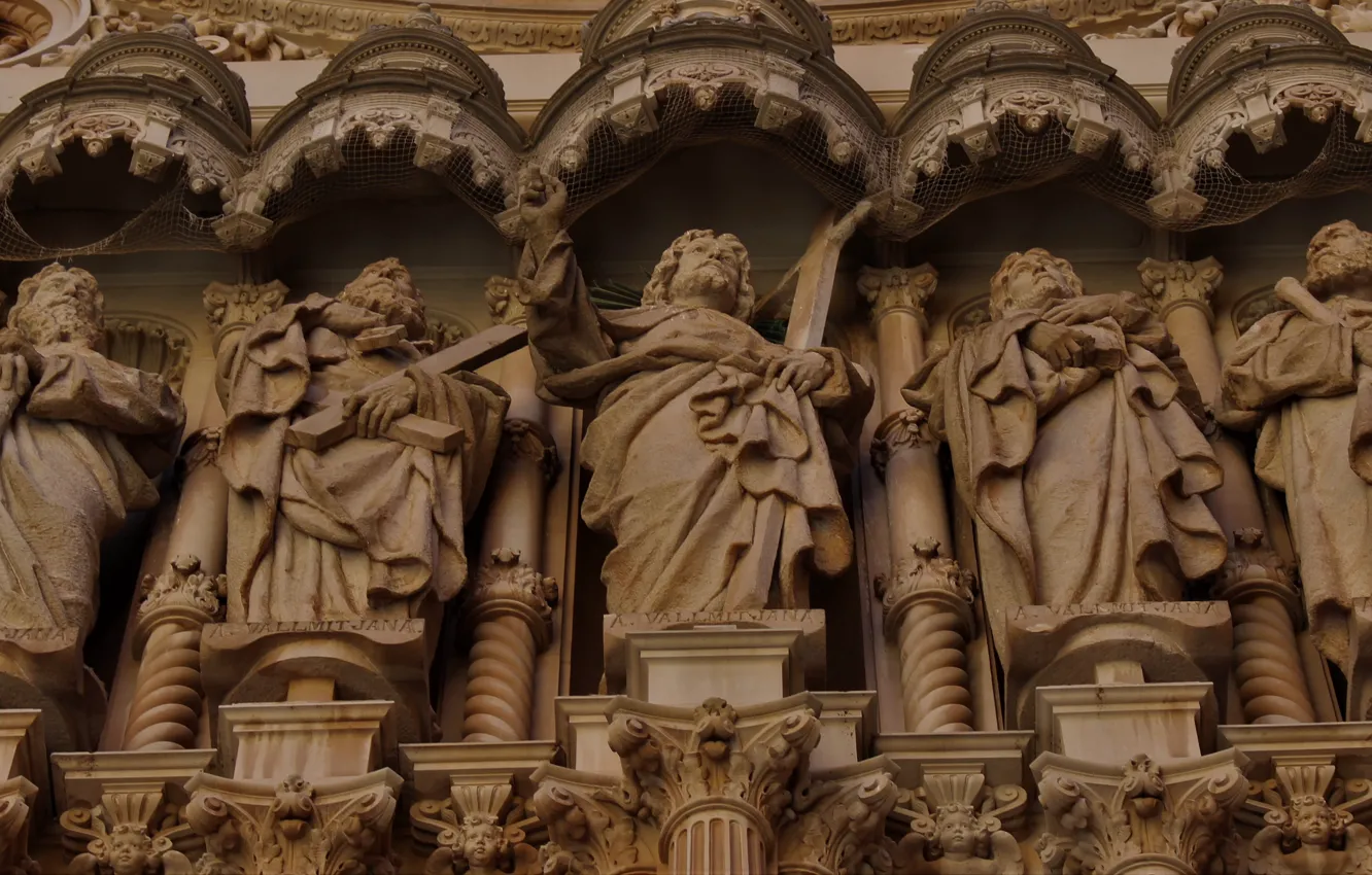 Photo wallpaper statue, marble, architecture, the apostles