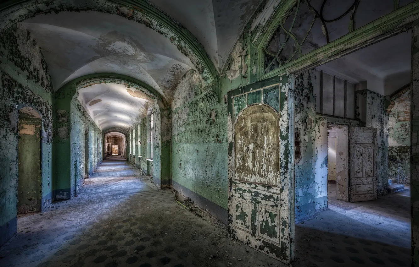 Photo wallpaper background, wall, the door