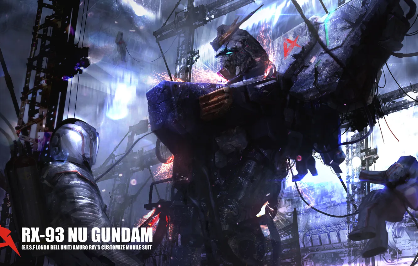 Photo wallpaper robot, anime, suit, Gundam