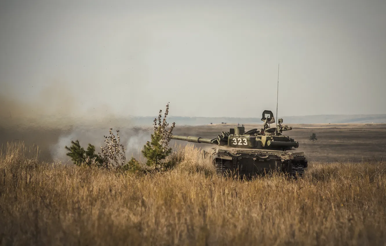 Photo wallpaper tank, armor, T-90