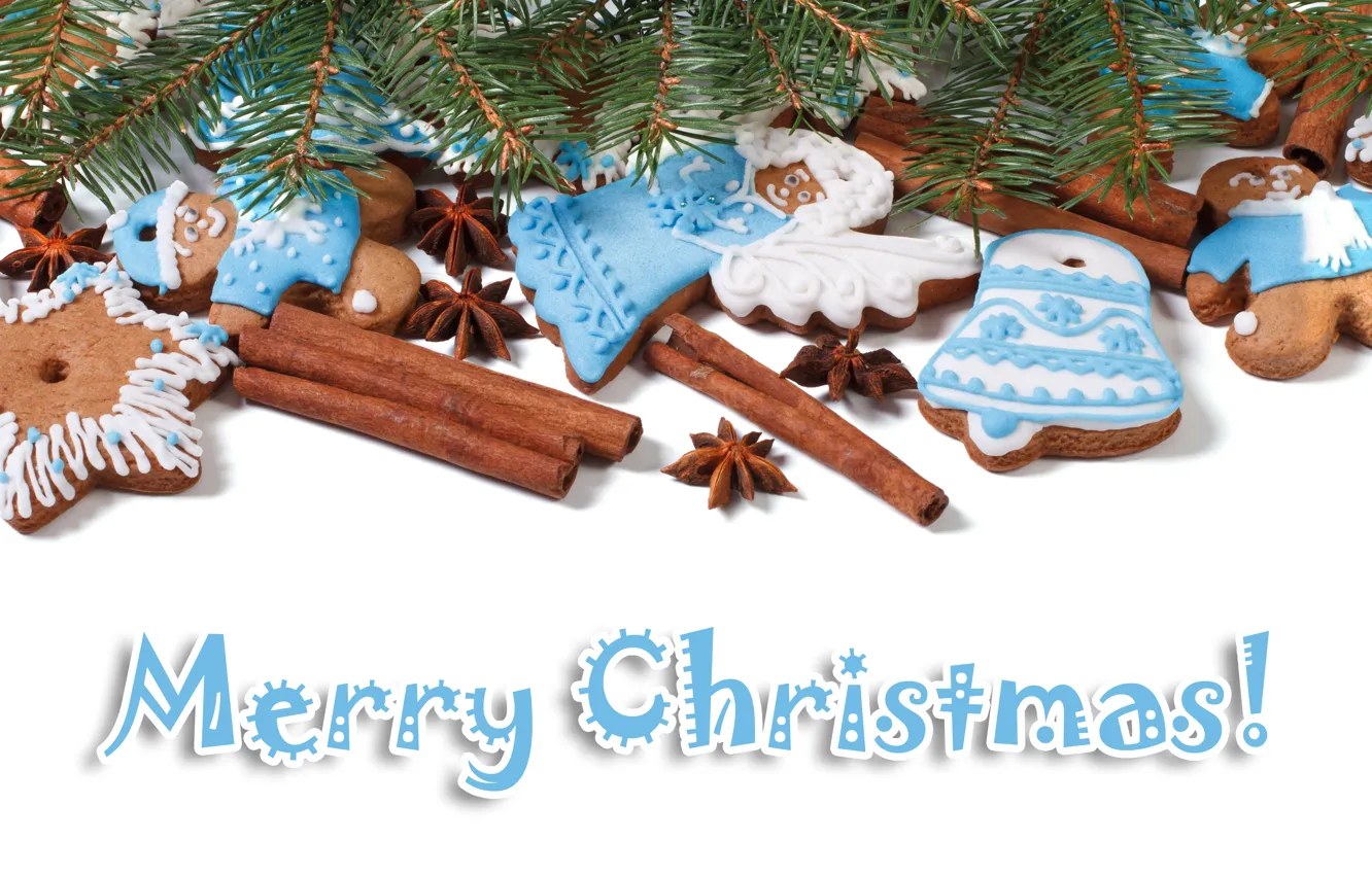 Photo wallpaper holiday, new year, Christmas, Christmas, New Year, sweets, cookies