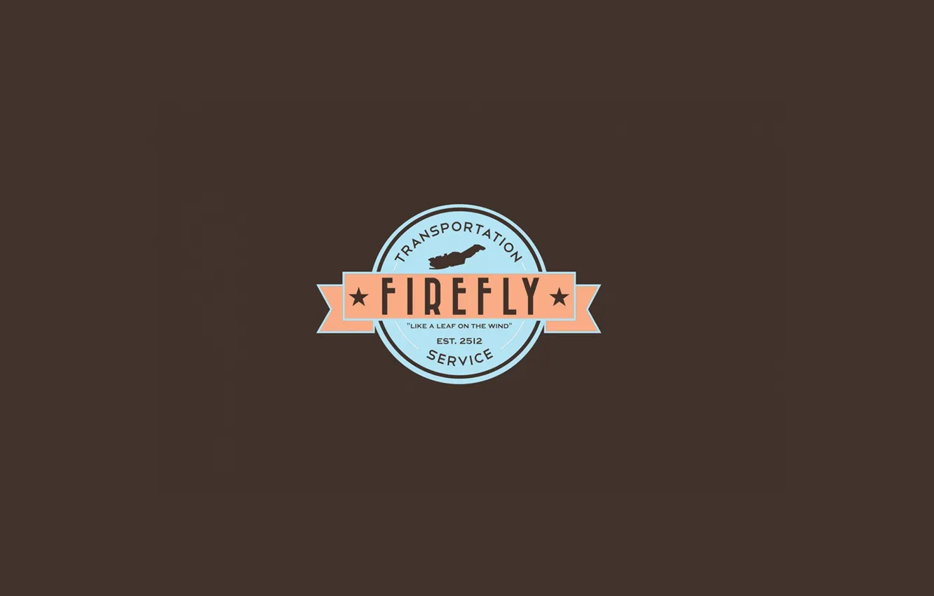 Photo wallpaper Logo, Serenity, Spaceship, Firefly, Sci-Fi, Television