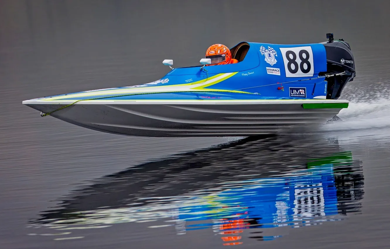 Photo wallpaper race, boat, speed