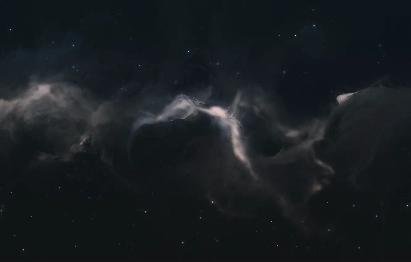 Photo wallpaper nebula, stars, Starkiteckt