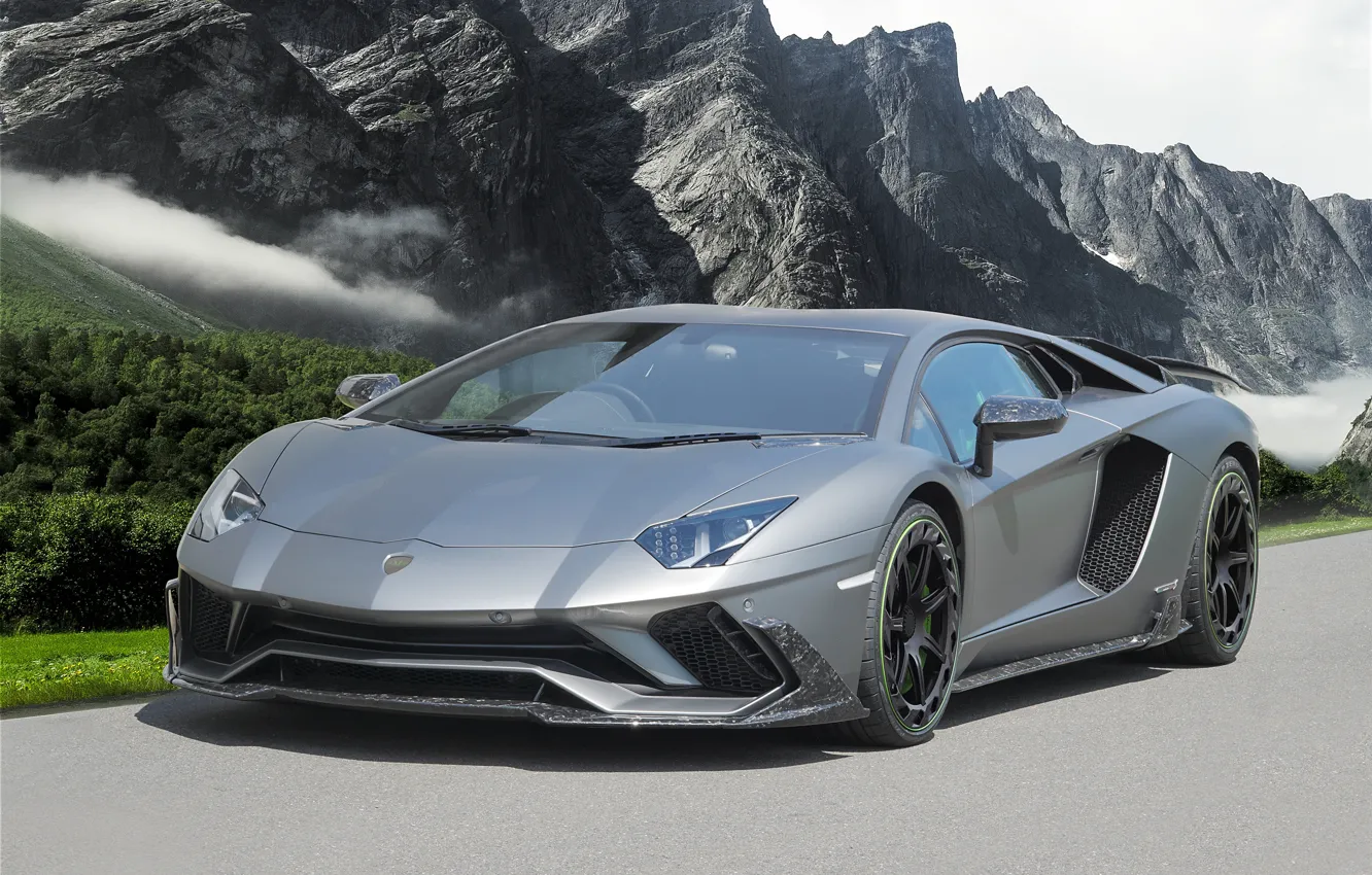 Photo wallpaper Lamborghini, supercar, 2018, Mansory, Aventador S