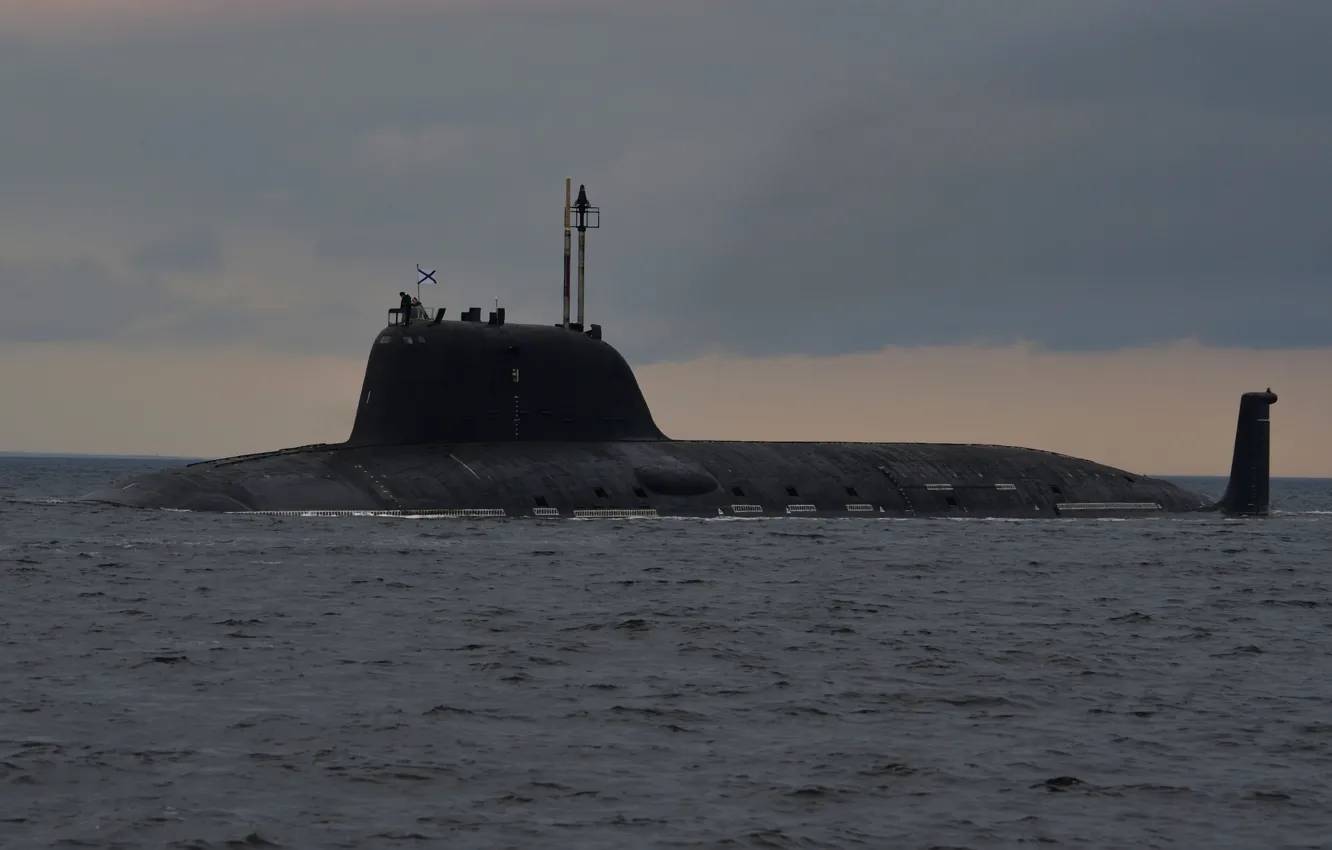 Photo wallpaper submarine, Navy, The Premier League, "Ash", 885 project, "Severodvinsk.", nuclear submarine