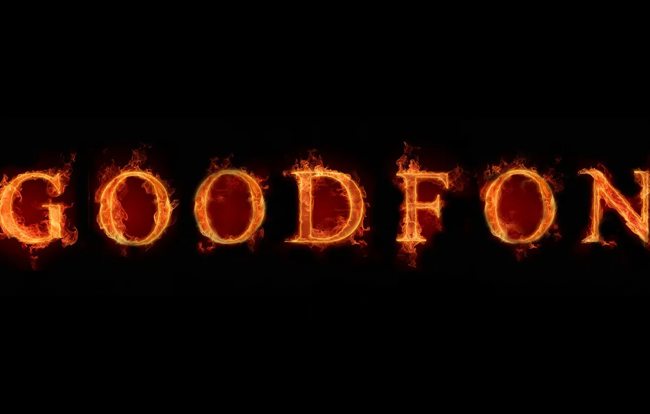Photo wallpaper text, lights, letters, background, flame, black, goodfon, the website