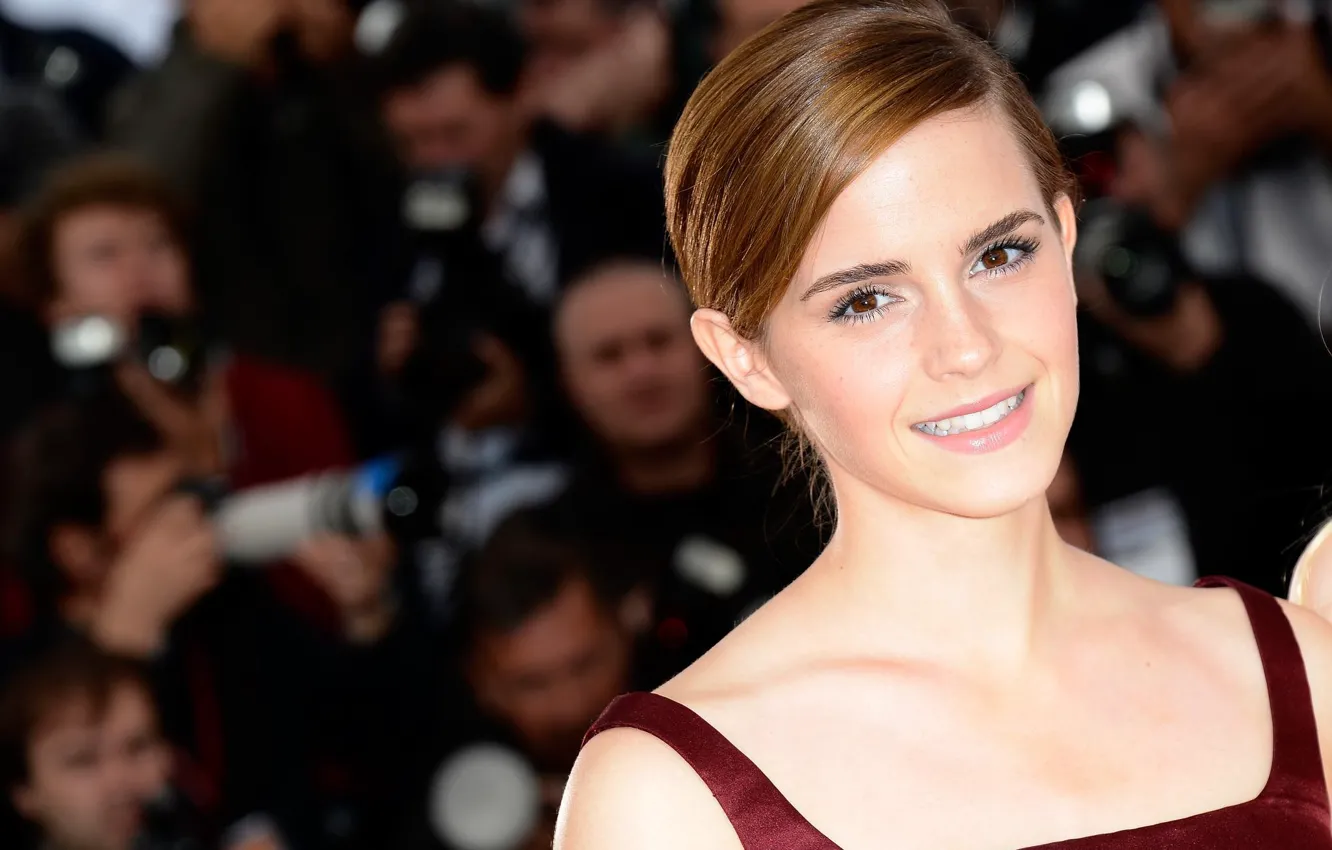 Photo wallpaper smile, actress, Emma Watson, Emma Watson
