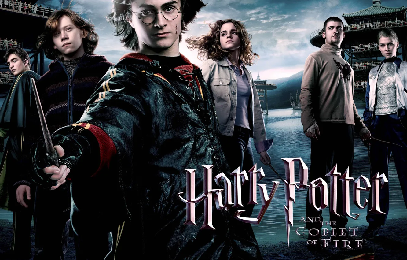 Photo wallpaper Emma Watson, Emma Watson, Robert Pattinson, Daniel Radcliffe, Robert Pattinson, Harry Potter, Hermione Granger, Daniel …