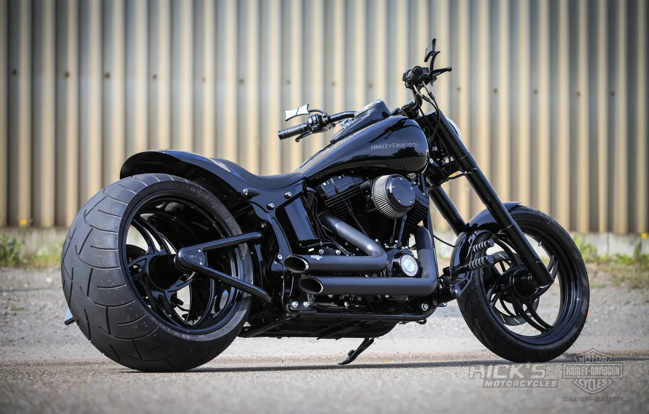 Photo wallpaper motorcycle, Harley Davidson, bike