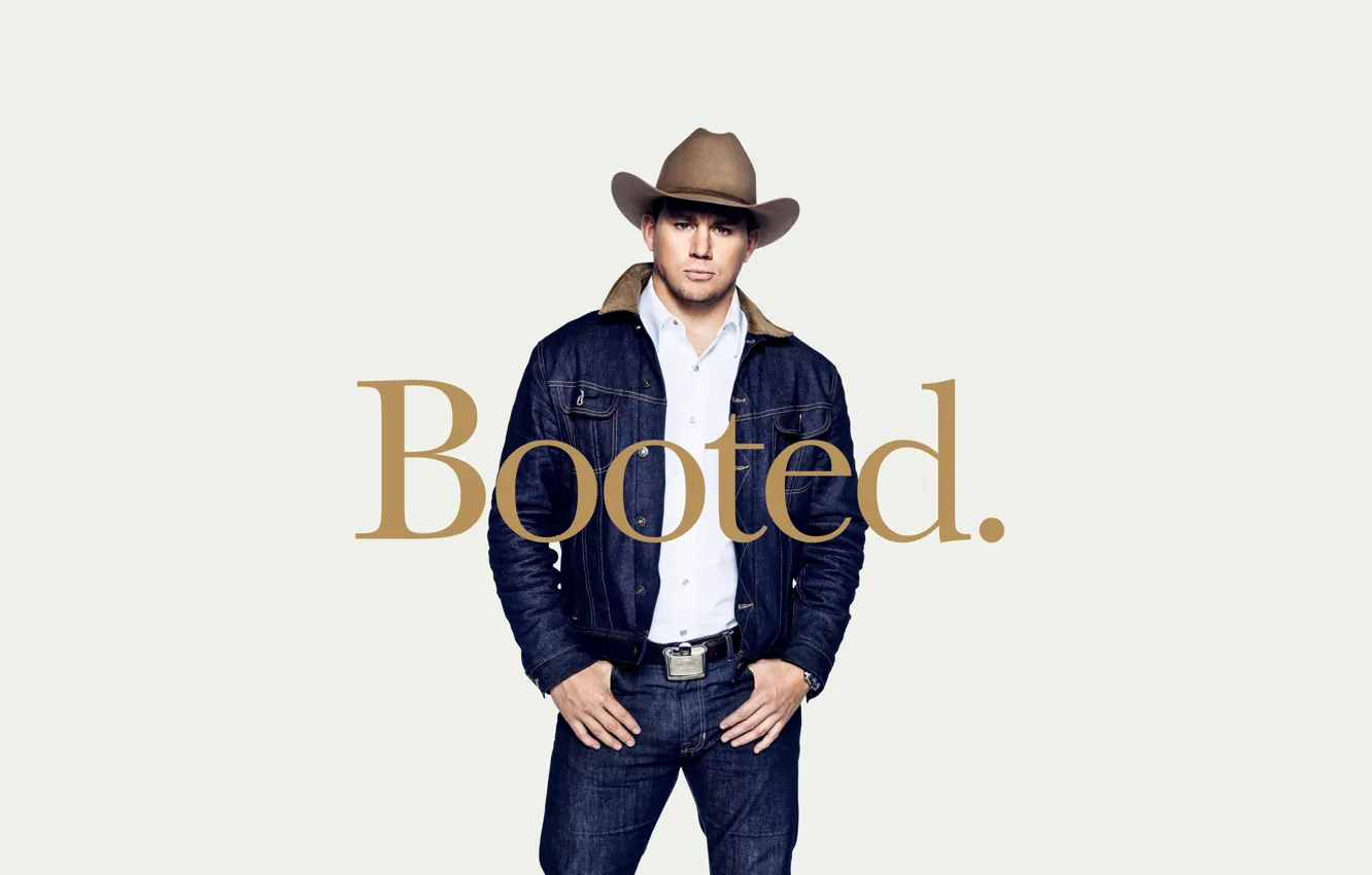 Photo wallpaper background, jeans, hat, jacket, shirt, cowboy, poster, dzhinsovka