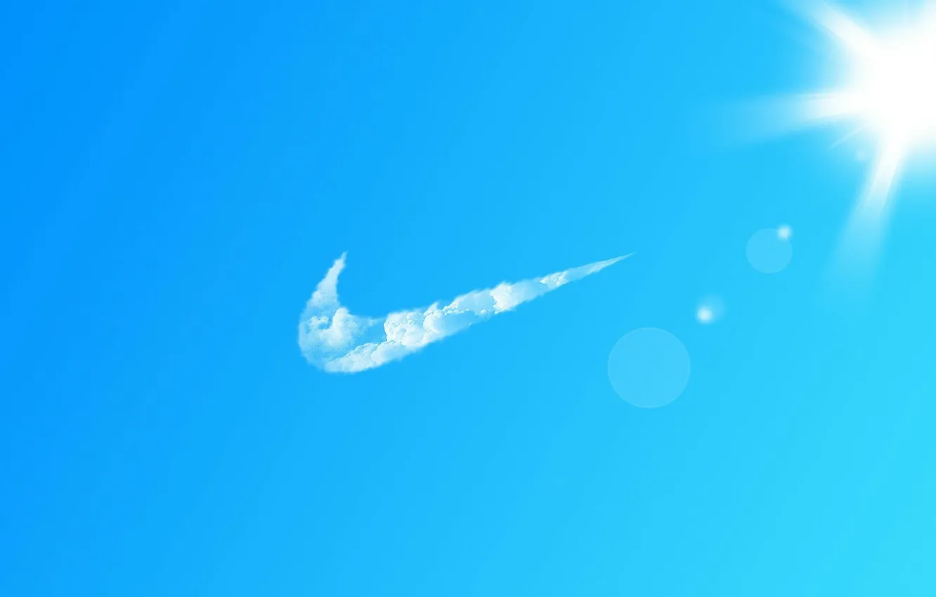Photo wallpaper the sky, sky, Nike, Nike