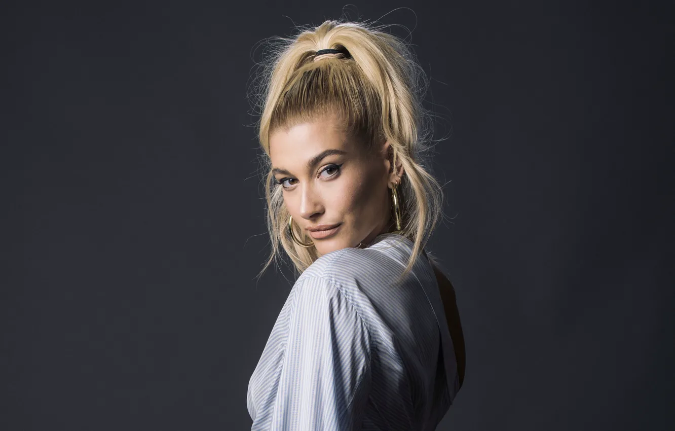Photo wallpaper model, blonde, Hailey Baldwin