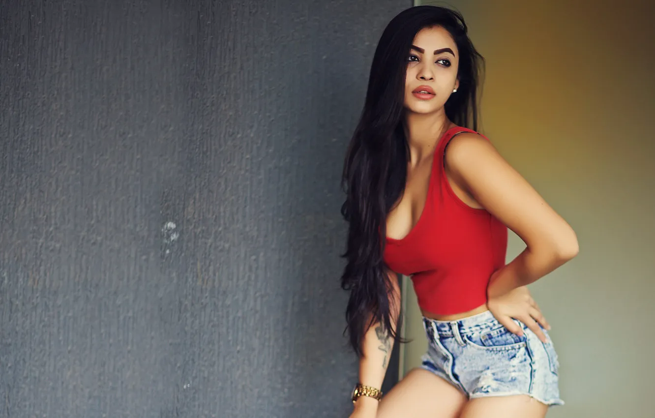 Photo wallpaper girl, hot, sexy, eyes, smile, beautiful, figure, model