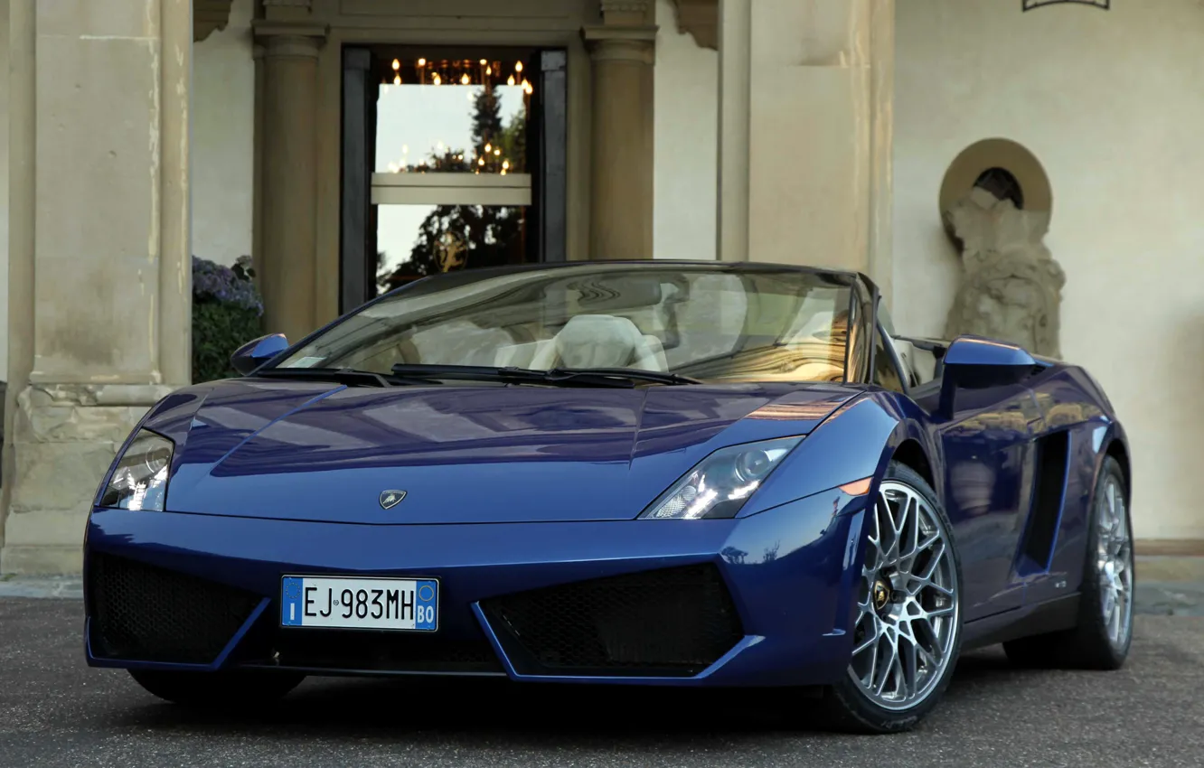 Photo wallpaper machine, Lamborghini, Lambo, Gallardo, Spyder, the front, LP550-2