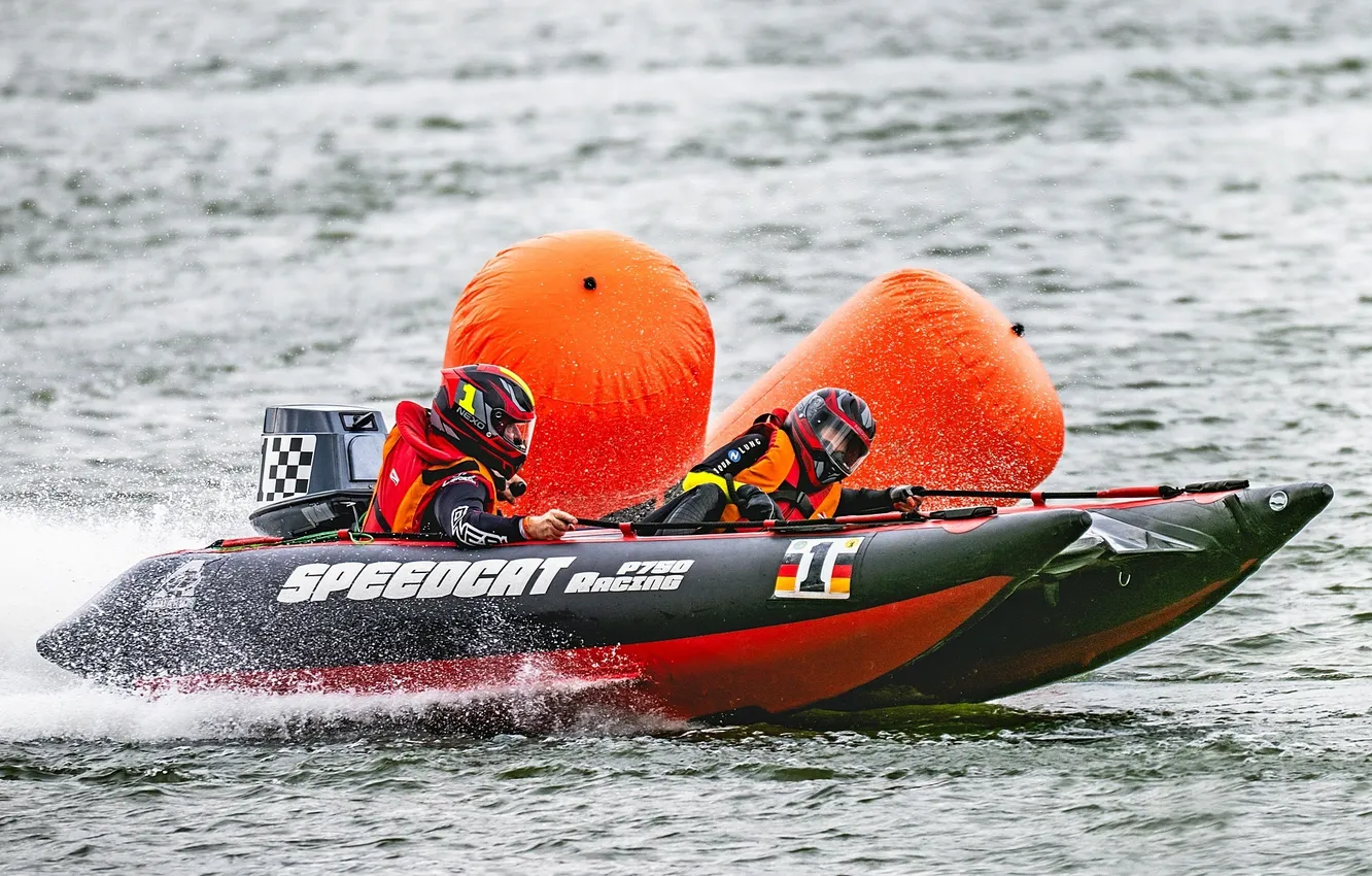 Photo wallpaper race, boat, speed