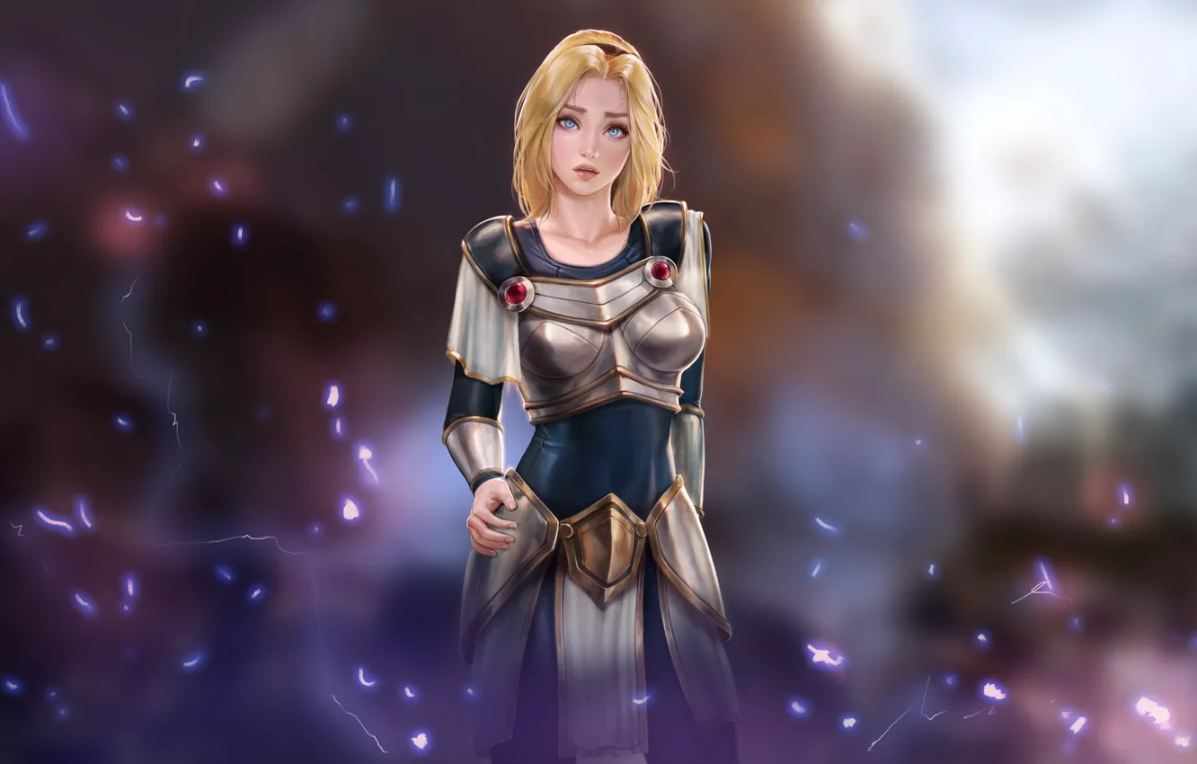 Photo wallpaper girls, women, Lux, League of Legends, video games