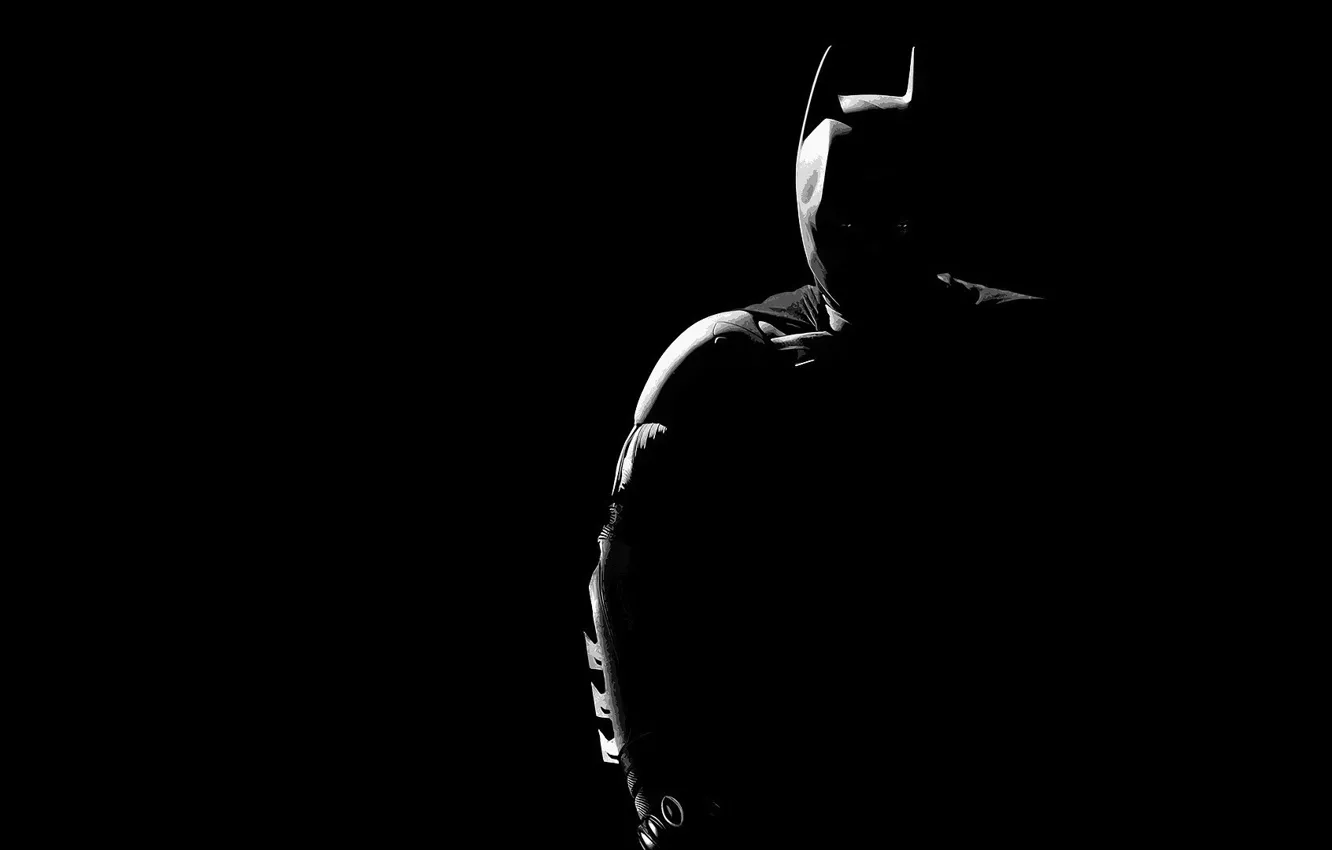 Photo wallpaper batman, men, shadows, heroe