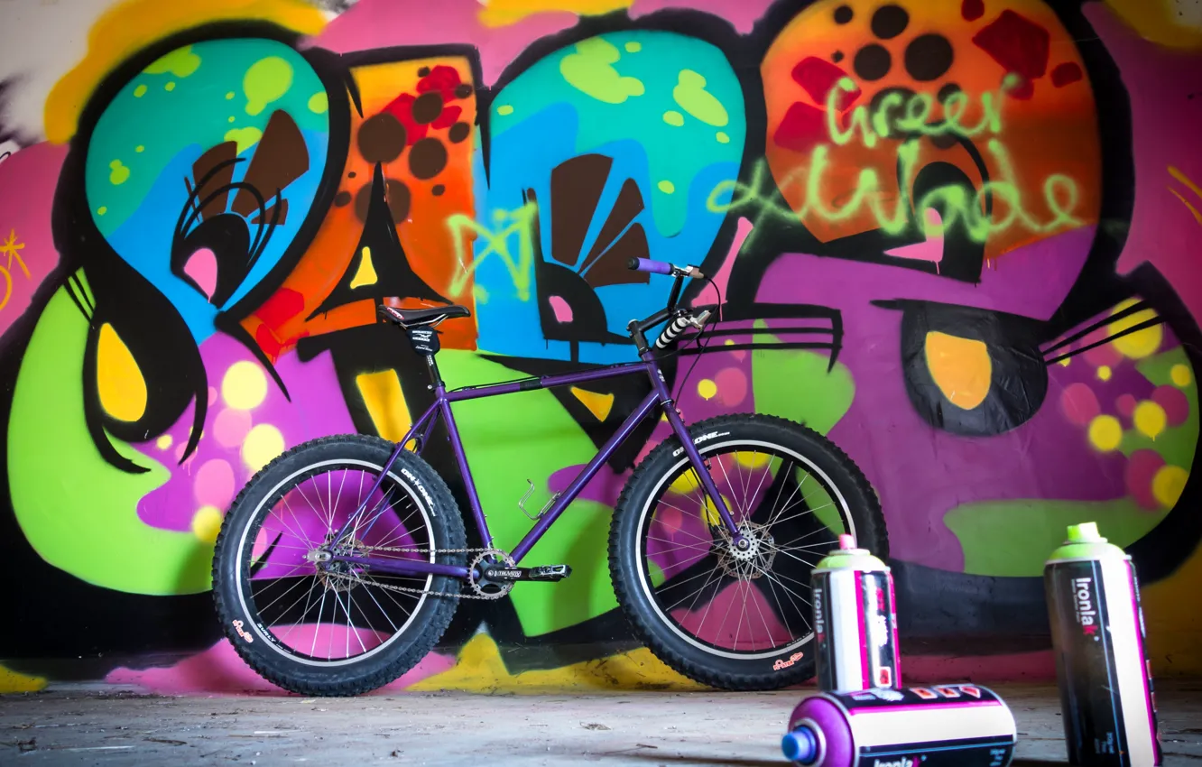 Photo wallpaper colors, wall, graffiti