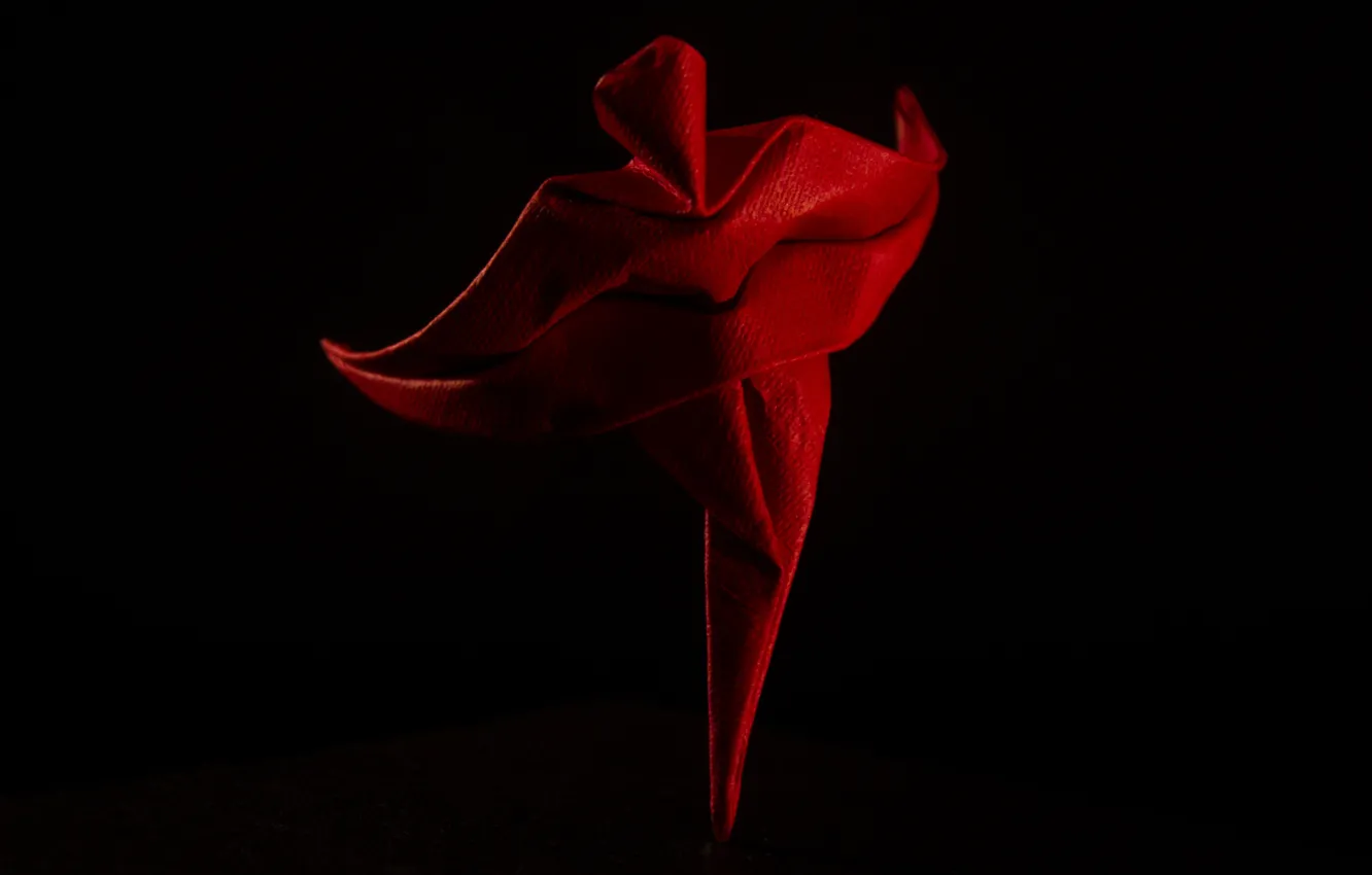 Photo wallpaper paper, background, lips, origami