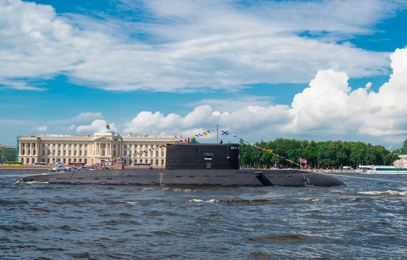 Photo wallpaper holiday, submarine, Neva, Krasnodar