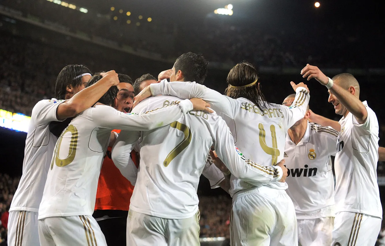 Photo wallpaper team, Real Madrid, C.Ronaldo, S.Ramos, Blancos, M.Ozil