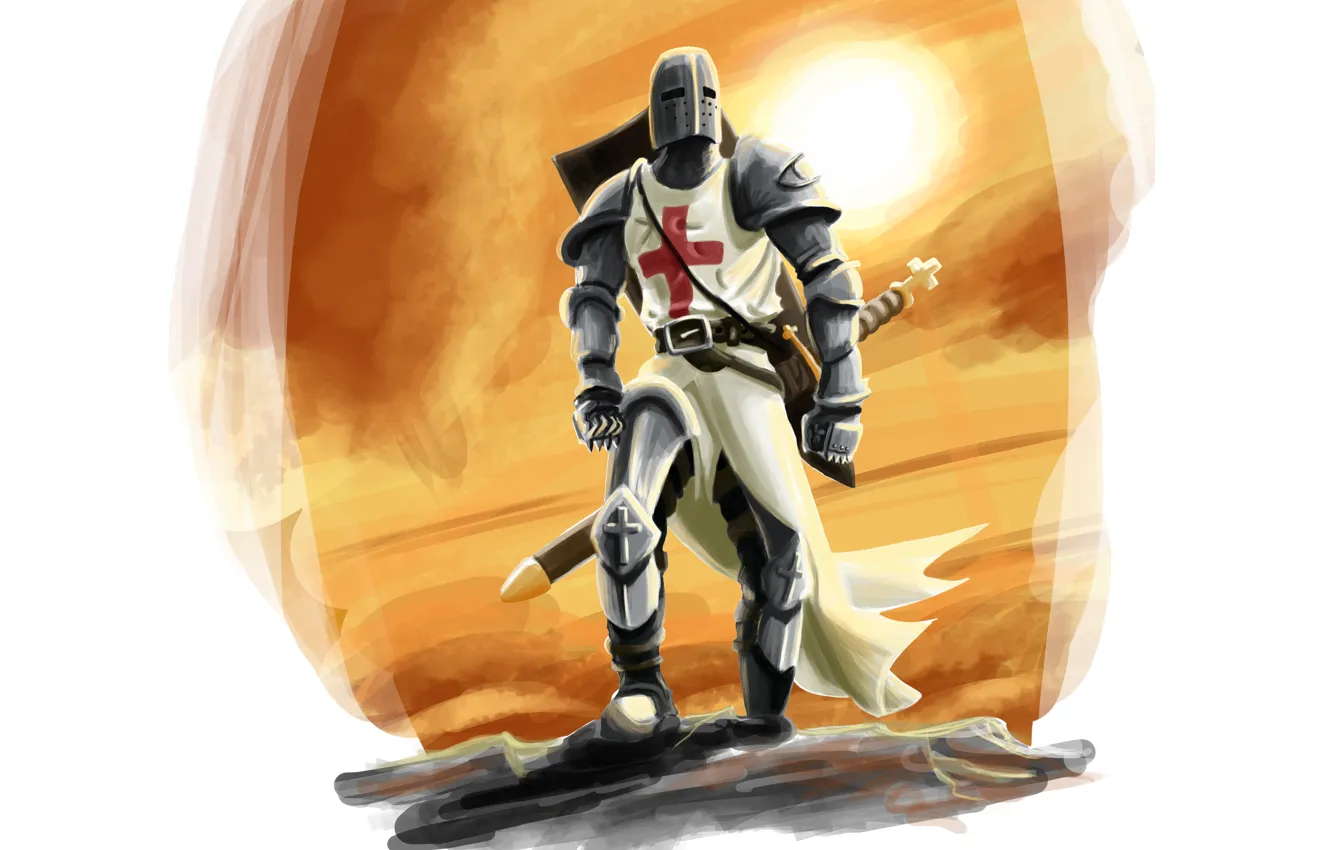 Photo wallpaper weapons, cross, Templar