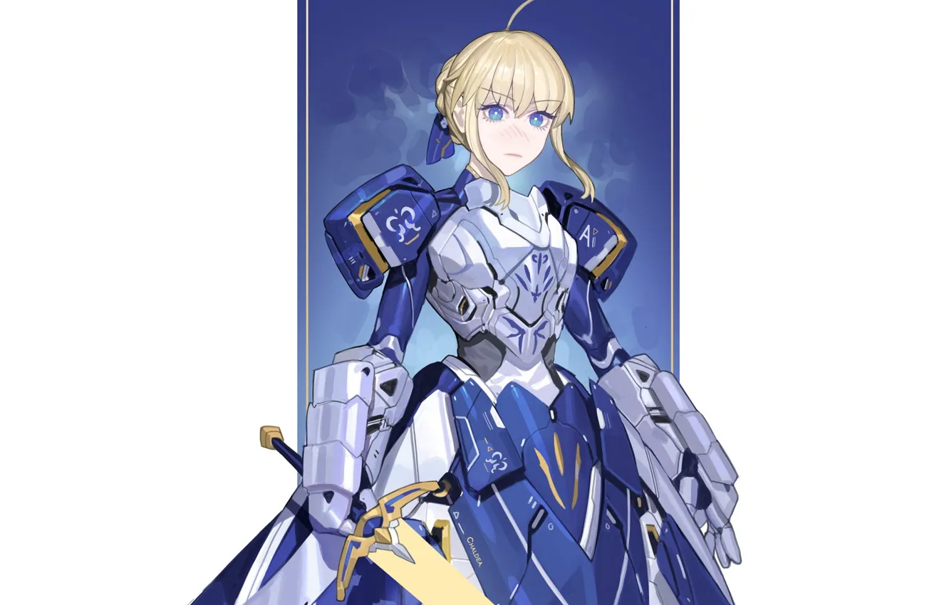 Photo wallpaper look, girl, knight, the saber, Fate stay night, Fate / Stay Night