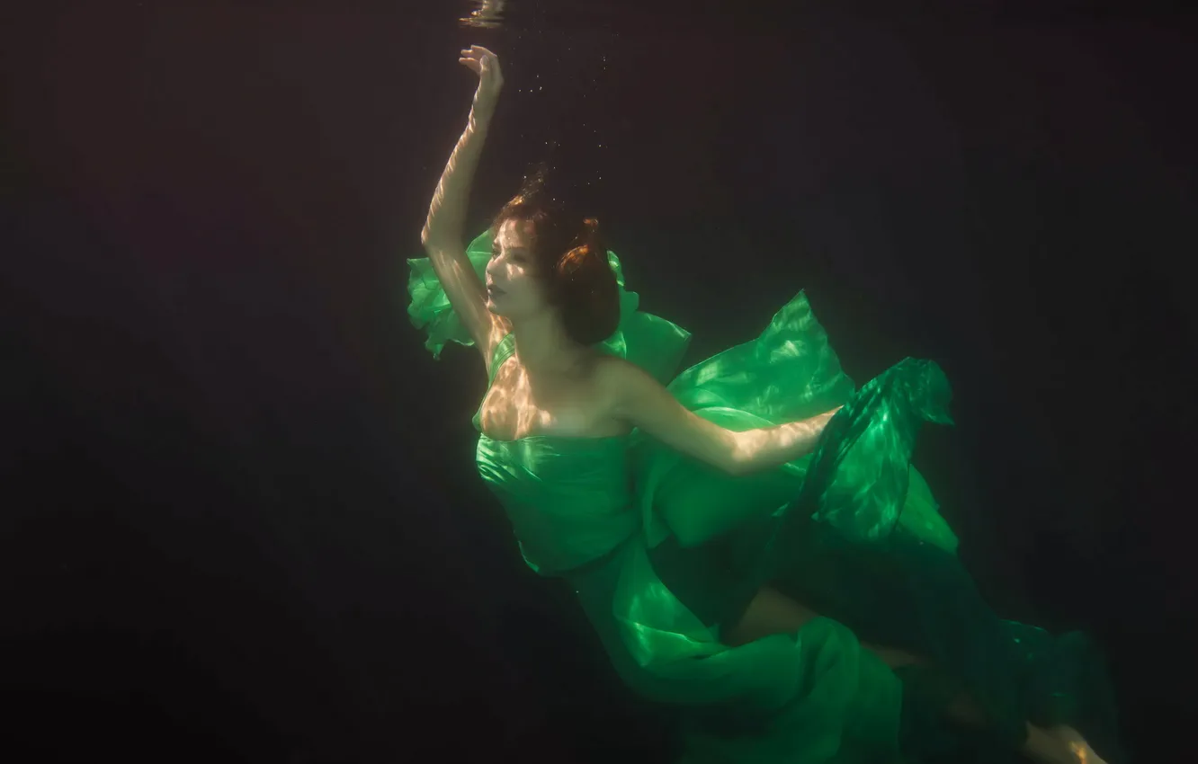 Photo wallpaper water, girl, background