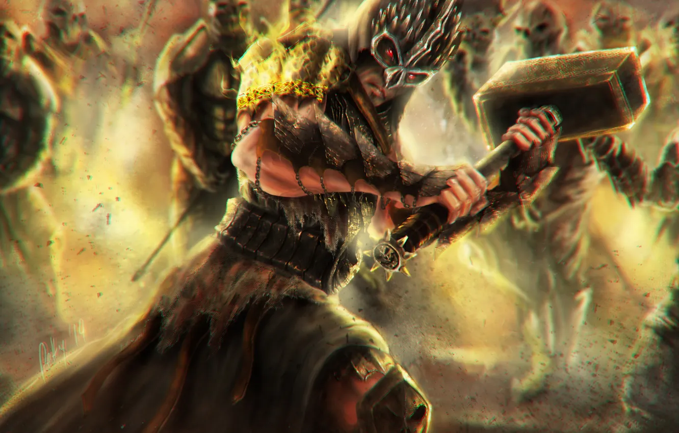 Photo wallpaper look, the game, art, Shao Kahn, Mortal Combat