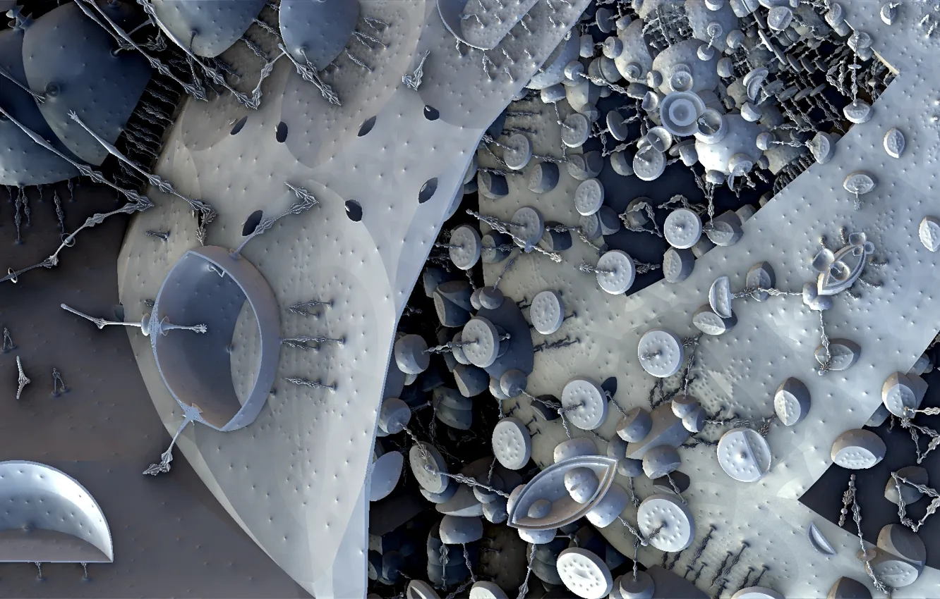 Photo wallpaper abstraction, background, form, Fractal