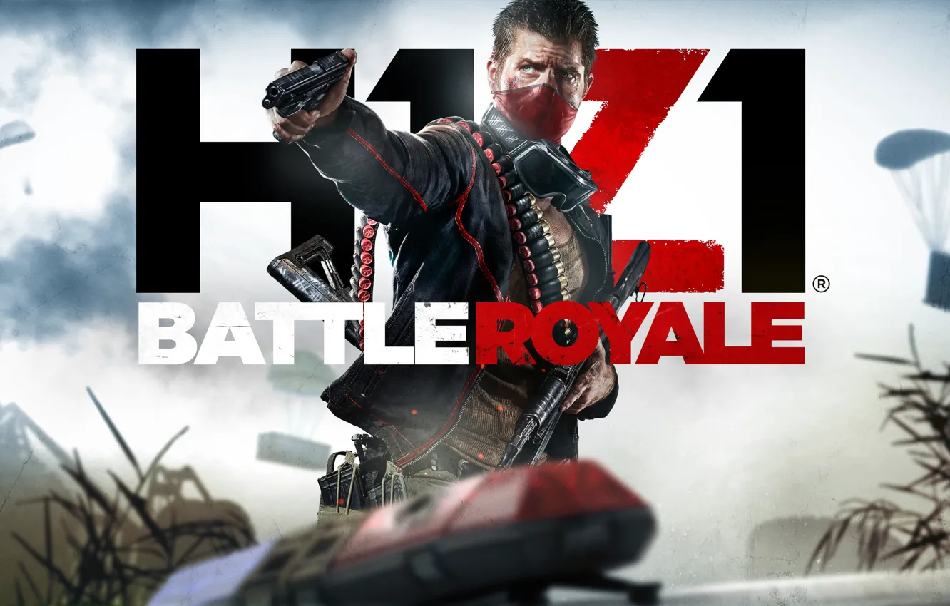 Photo wallpaper the game, mask, male, H1Z1