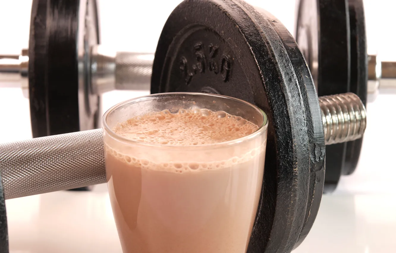 Photo wallpaper metal, cufflink, protein drinks